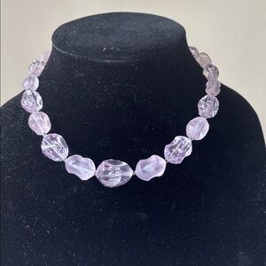 Elegant Pink Beaded Necklace